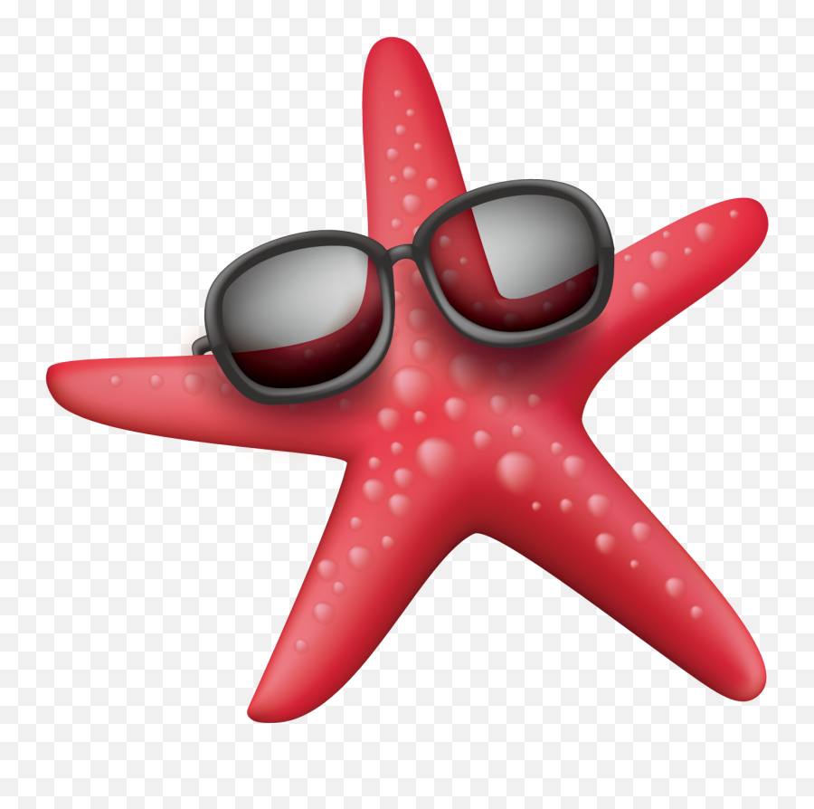 Download Wearing Sunglasses Sea - Starfish Png Emoji,Starfish Emoticon For Facebook