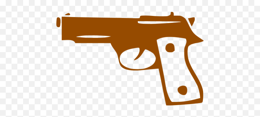 Brown Gun 4 Icon - Gun Icon Png Pink Emoji,Gun Letter Emoticons