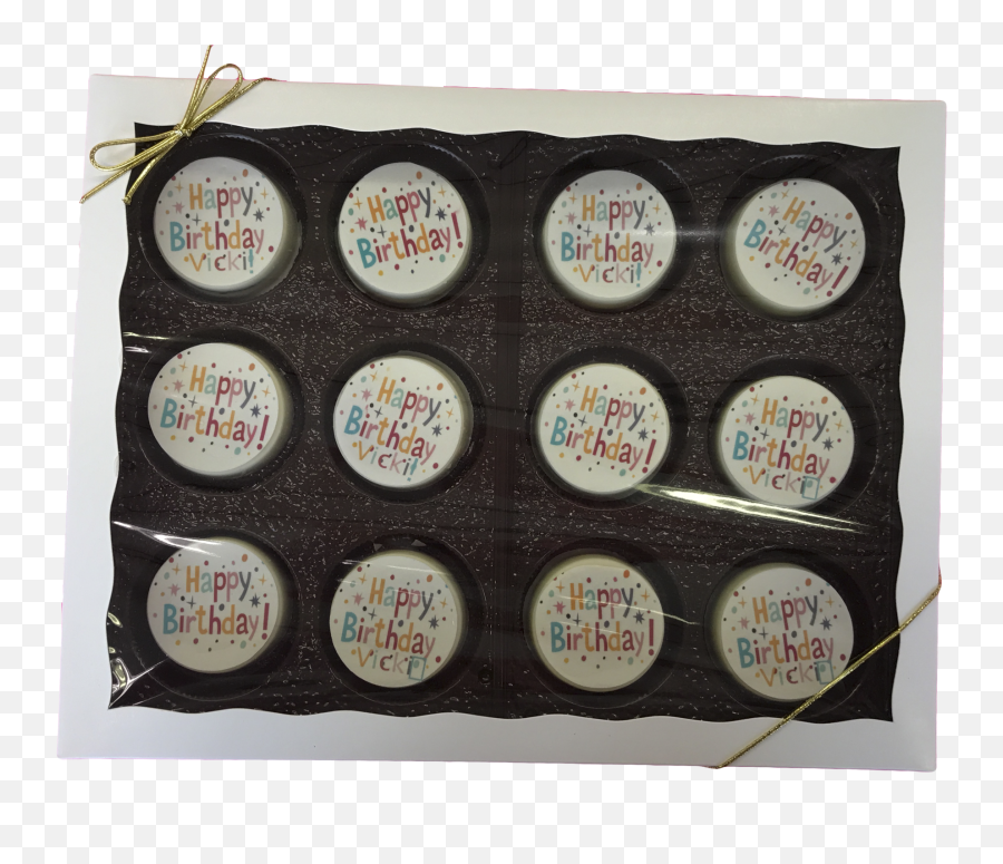 Happy Birthday Chocolate Covered Oreo Gift Box U2013 Www - Food Emoji,Happy Birthday Emoji Texts
