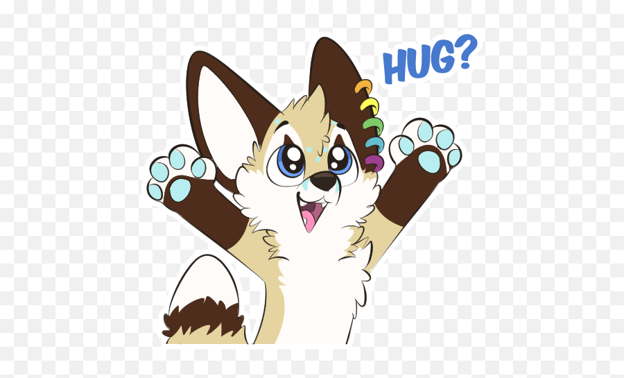 Furry Telegram Stickers - Pulexart Emoji,Furry Emoticons Or Emoji Cuddli