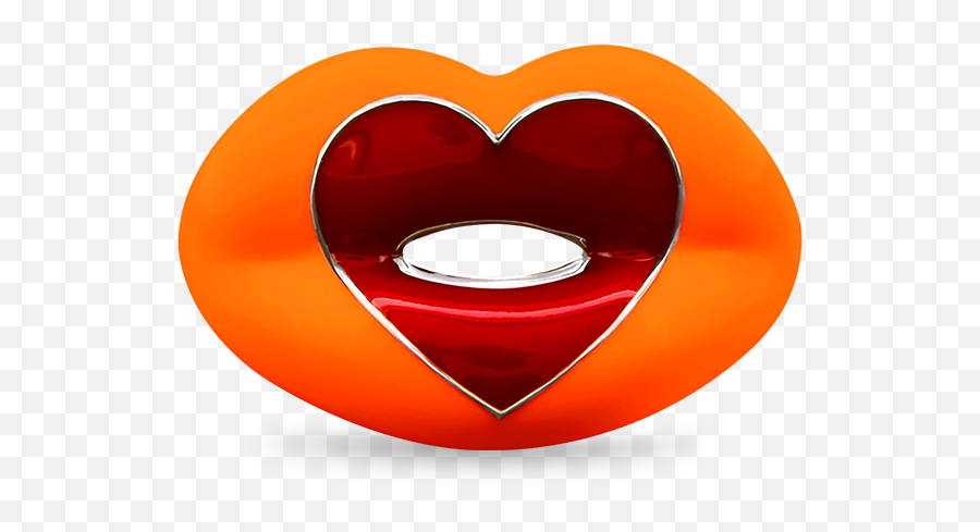 Neon Orange Loveheart Emoji,China Smiling Eyes Emoji