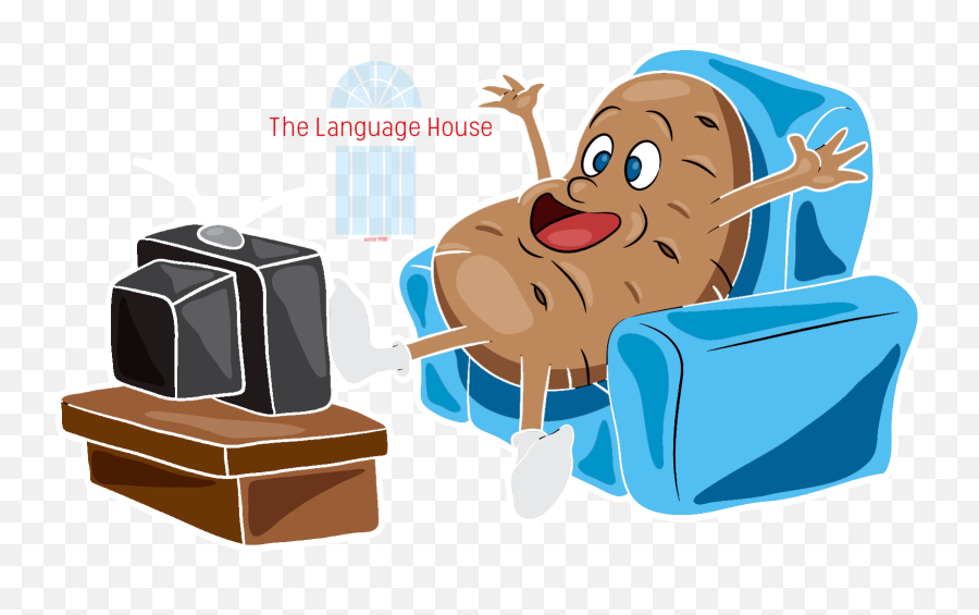 Download Be A Couch Potato - Cartoon Png Image With No Emoji,Poatao Emoji