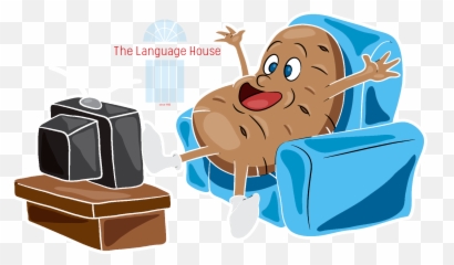 Download Be A Couch Potato - Cartoon Png Image With No Emoji,Poatao Emoji