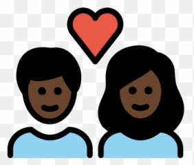 Couple With Heart Dark Skin Tone Emoji,Eye Pair Emoji