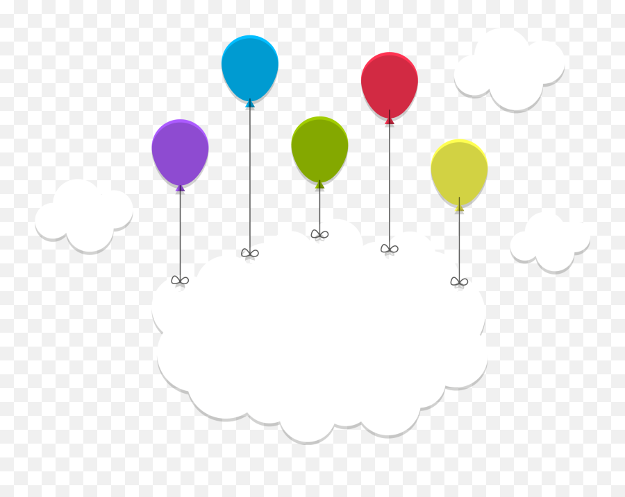 Light Cloud Sky Moon Clip Art - Balloon With Cloud Png Emoji,Bud Light Emoji