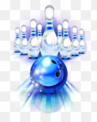 Mq Blue Bowling Pins Sticker - Transparent Bowling Ball And Pins Emoji,Bowling Pin Emoji