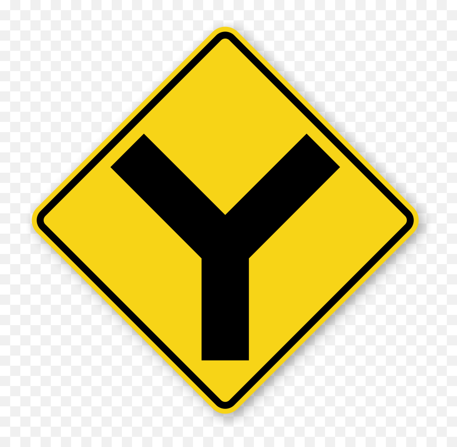 If We Had Road Signs To Direct Us In Life - Y Intersection Ahead Emoji,Traffic Light Warning Sign Emoji Pop