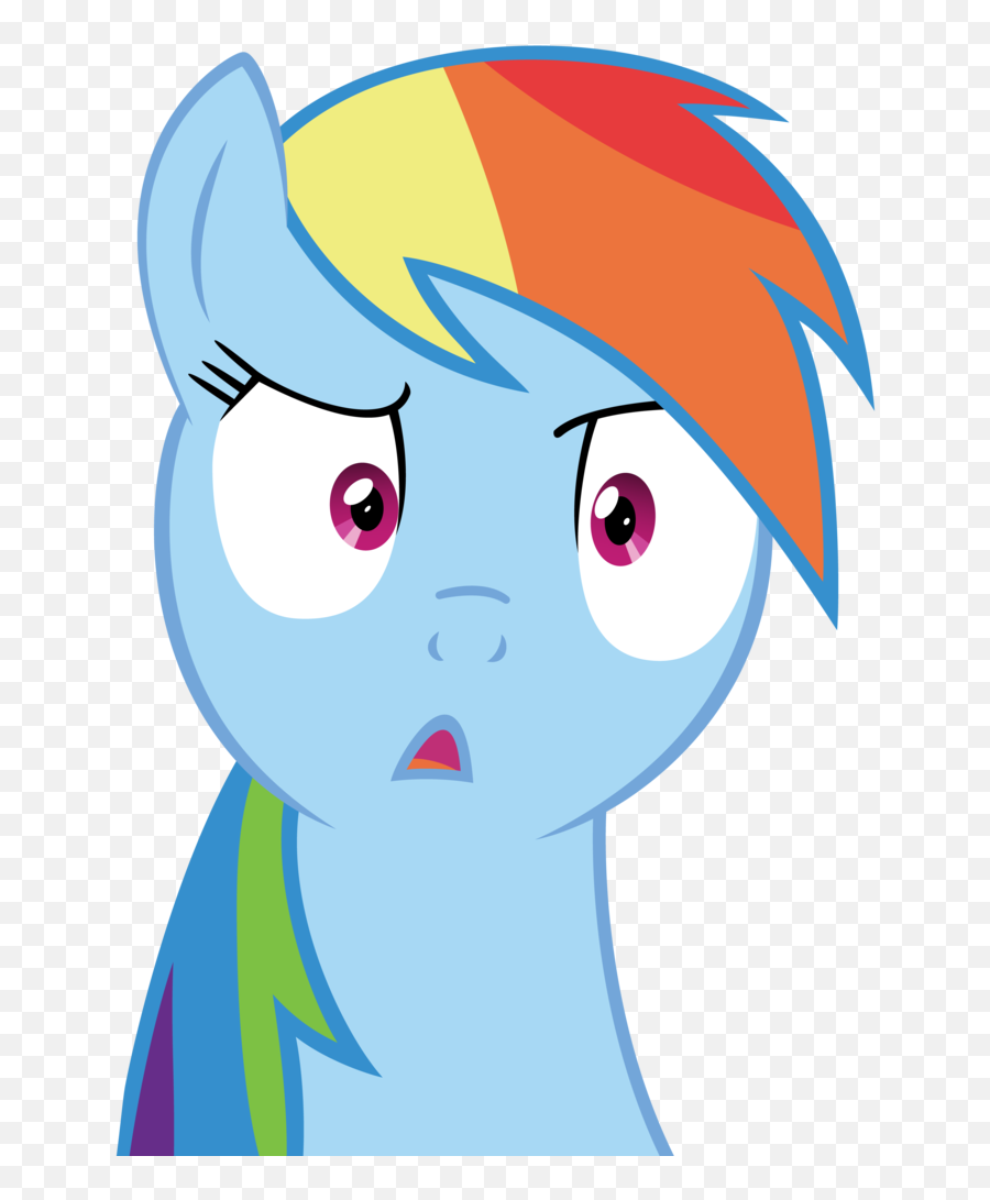 Rainbow Dash Surprised Png Hd Png - Rainbow Dash Shocked Emoji,Rainbow Dash Emoji