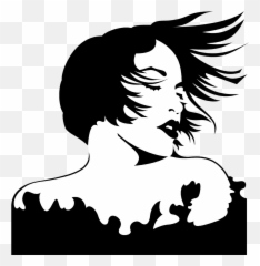 Night Owl Pumpkin Stencil Download - Hair Blowing In Wind Transparent Silhouettes Of Women Emoji,Wind Blow Emoji