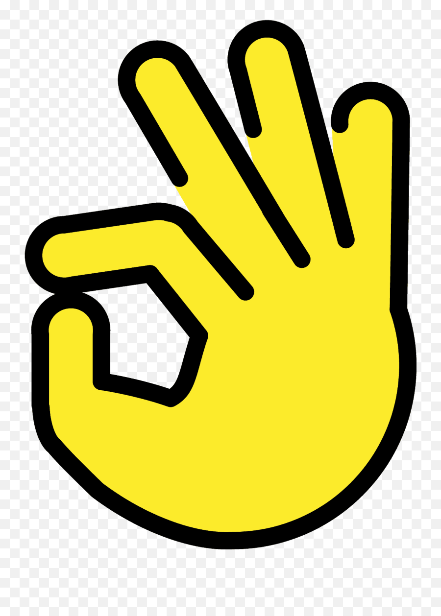 Ok Hand Emoji Clipart - Emoji Perfecto,Ok Emoji\