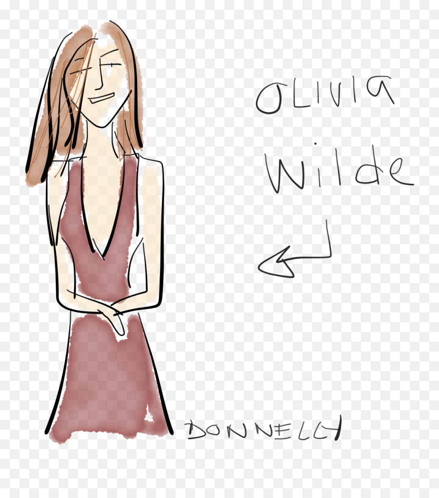 Live Tweet Drawing The 2016 Golden Globes By Liza Donnelly - For Women Emoji,Girl Emotion How To Draw