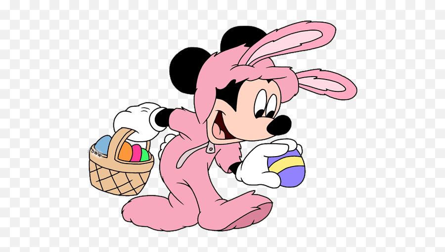 Disney Clipart Easter Disney Easter Transparent Free For - Clipart Easter Mickey Emoji,Minnie Mouse Emotion Printable