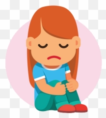 Sad Child Clipart Png Emoji,Depressed Cartoon Emojis