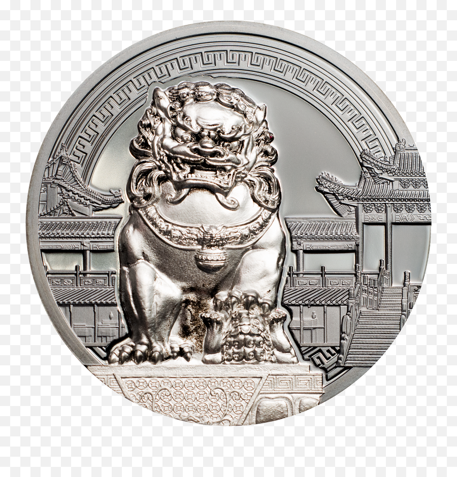 Palau - 2017 2x 10 Dollars Chinese Guardian Lions Set 2017 Palau 2 Oz Silver Coin X 2 Coins Set Chinese Guardian Lions Emoji,Real Lions Emotions