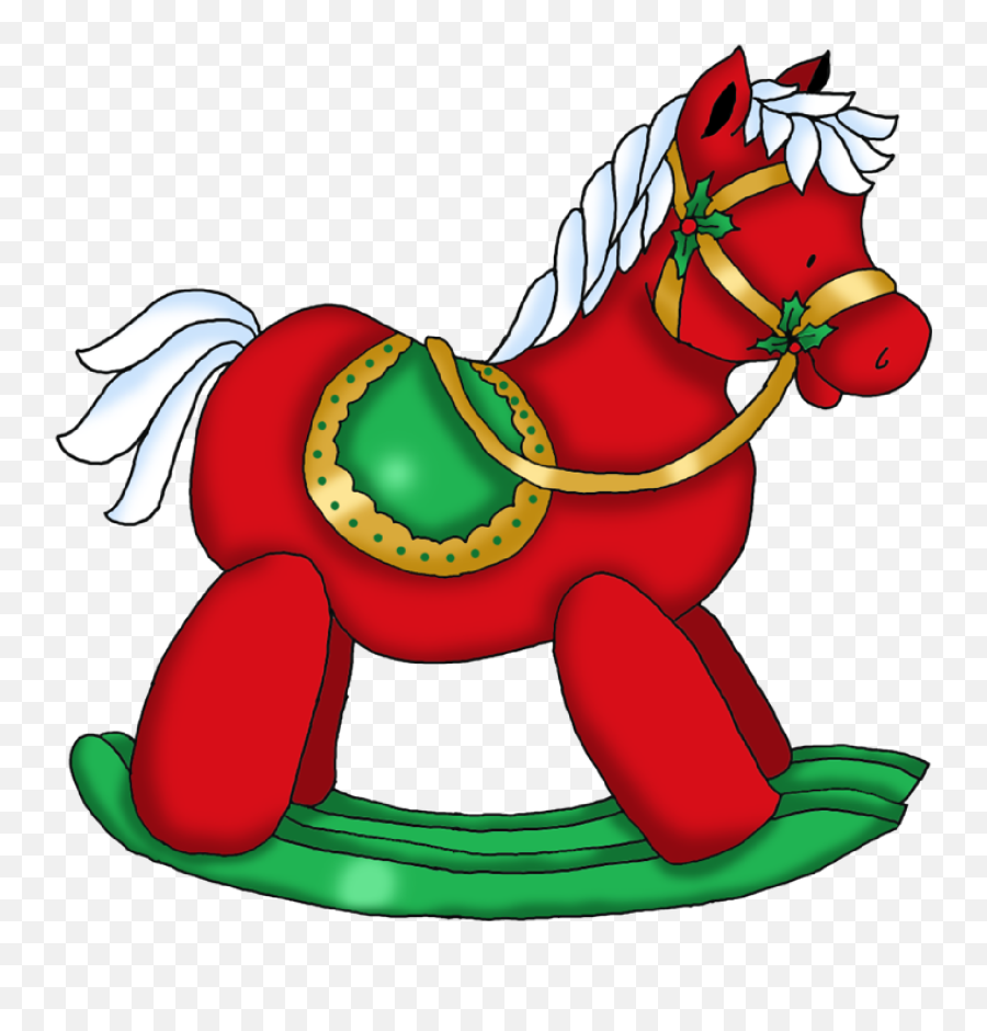 Vintage Caballitos De Madera - Horse Christmas Clipart Png Clip Art Emoji,Emojis De Caballos