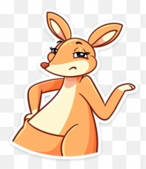 Kangaroo Whatsapp Stickers - Stickers Cloud Happy Emoji,Kangaroo Emoticon