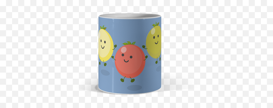 New 5050 Dbh Perfect Dbh Collective White Food U0026 Drink Mugs - Happy Emoji,Using Tomato Head Emoticon