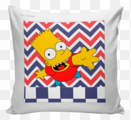 Almofada Bart Simpson - Ela Não Usa Coroa Mais É Minha Rainha Emoji,Almofadas De Emoticons