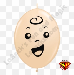 6 Inch Quick Link Baby Face Blush Balloons By Juan Gonzales Qualatex 50ct - Happy Emoji,Blushy Emoticon