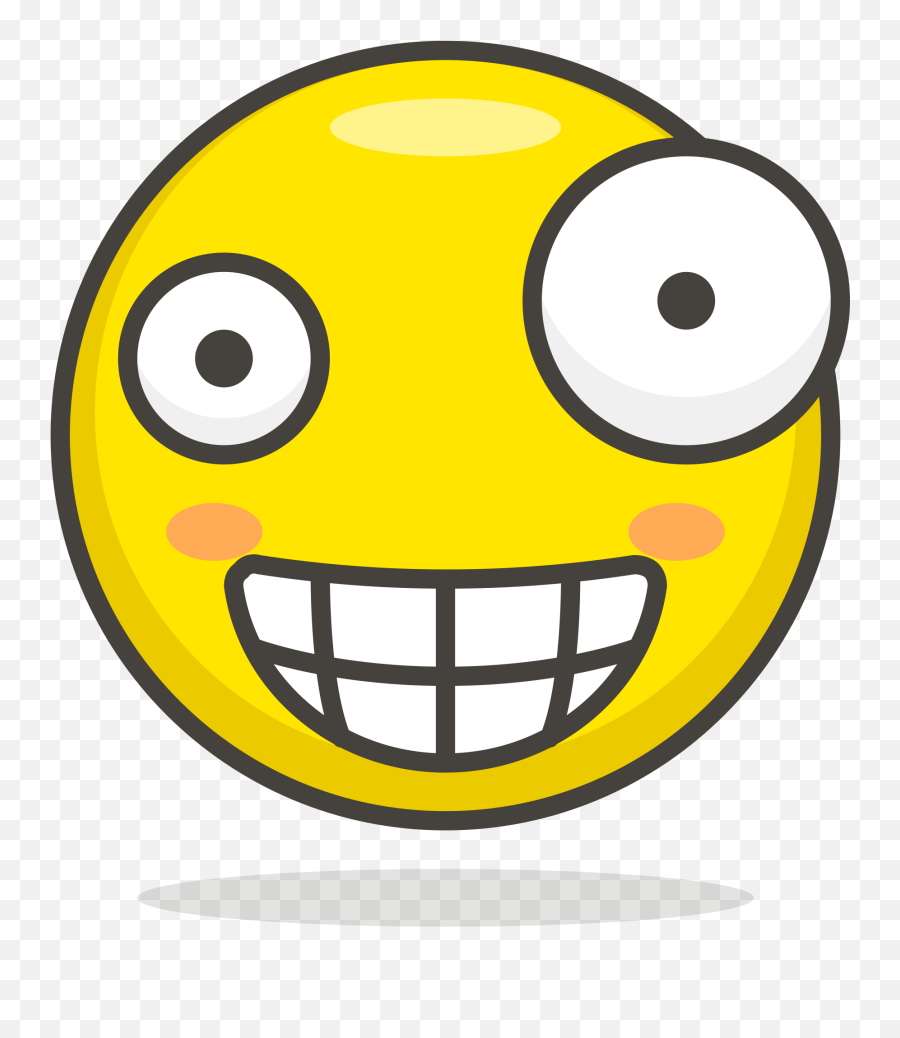 Open - Png Crazy Face Emoji,Crazy Emoji
