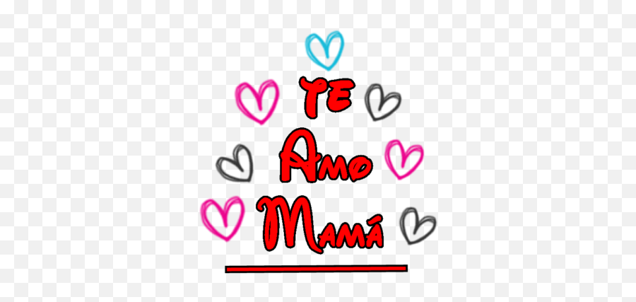 Te Amo Mamá Con Bonitas Frases - Te Amo Mamá Png Emoji,Te Amo Escrito Com Emoticons