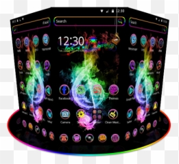 Hologram Neon Music Theme 119 Android Apk - Neon Art Emoji,Coog Emojis