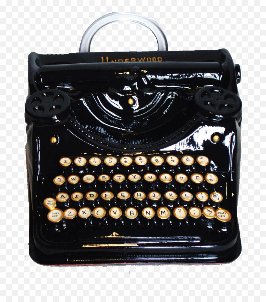 Typewriter Handbag - Antique Typewriter With White Keys Emoji,