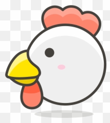 Chicken Emoji Clipart - Chicken Symbol,Chick Emoji