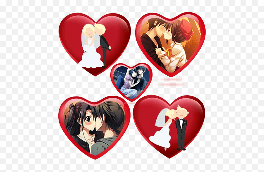 Romantic Love Stickers - Google Play Anime Couples In Love Emoji,Love Quotes With Emojis