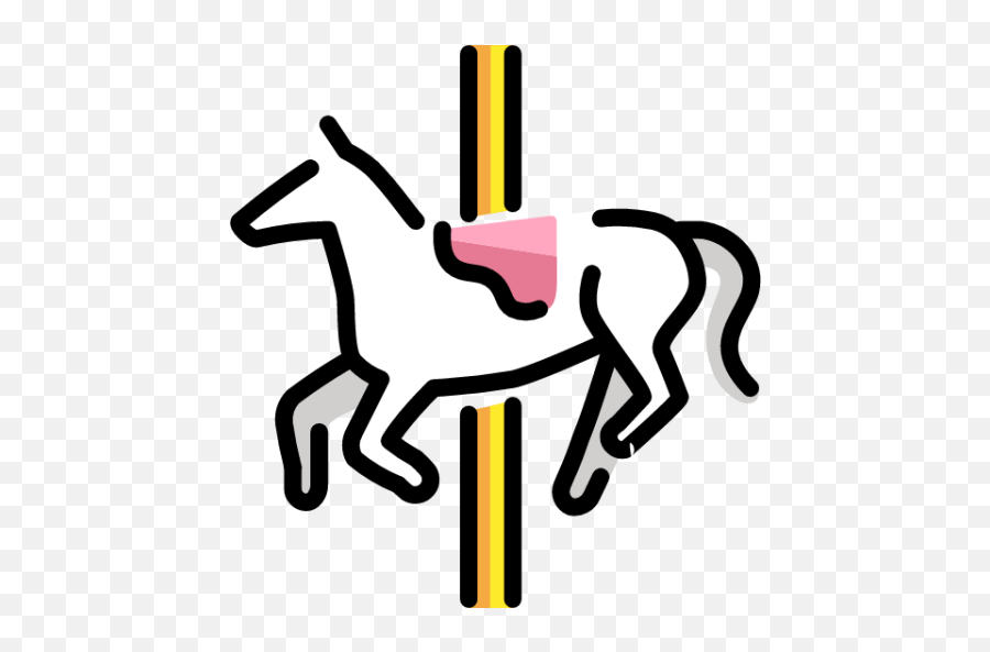 Carousel Emoji - Horse,Emoji Paster Horse