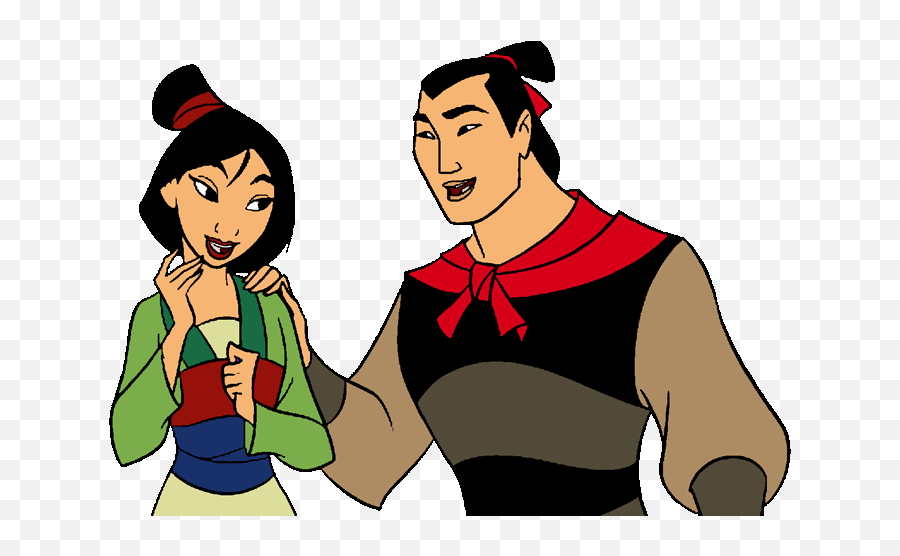 Mulan And Shang Clip Art Disney Clip - Mulan E Li Shang Emoji,Mulan Emoji