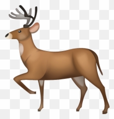 Deer Emoji Free Download Ios Emojis - Reindeer Emoji,Hunter Emoji