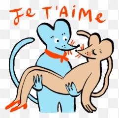 Mouse Carrying His Partner In His Arms Sticker - Souris D Emoji,Emojis De Amor Gif