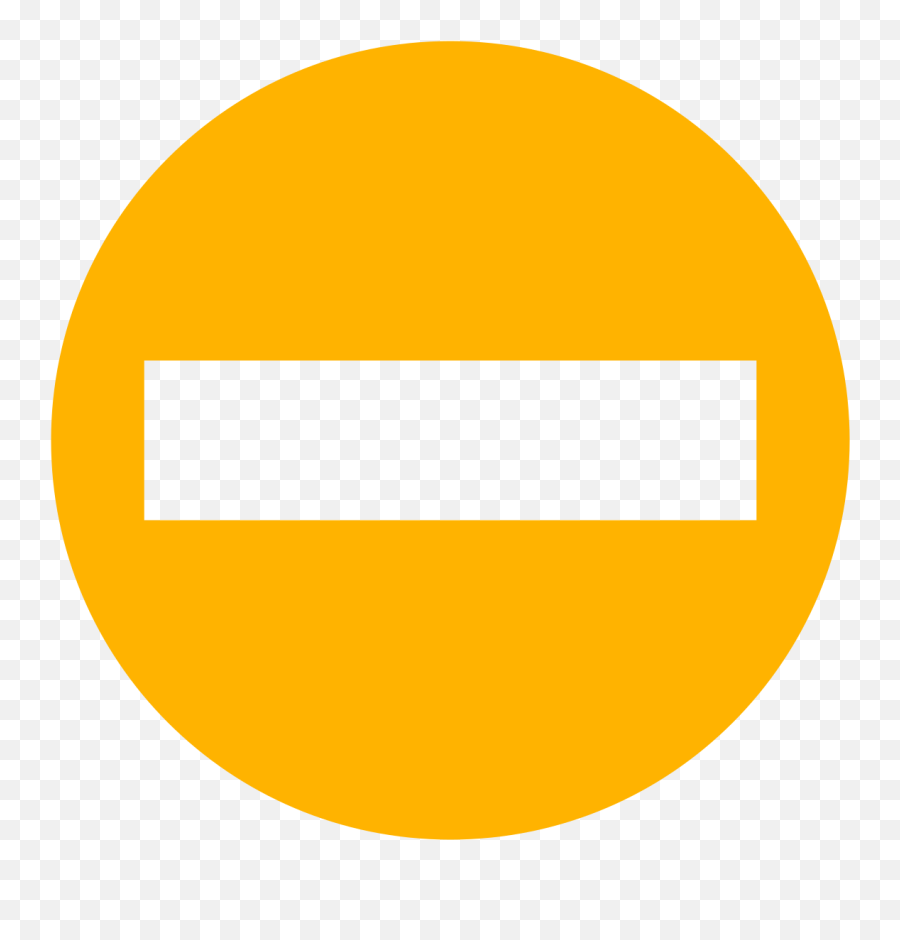 Eo Circle Amber No - No Entry Sign Orange Emoji,No Entry Sign Emoji
