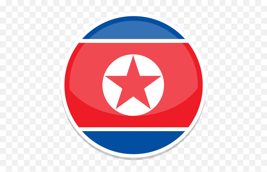 North Korea Free Icon Of Round World Flags Icons - Charing Cross Tube Station Emoji,Peru Flag Emoji