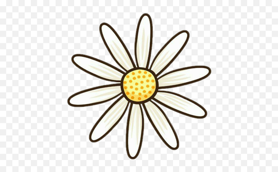 Flower Flor Margarita Sticker - White Daisy Sticker Emoji,Find The Emoji Cheats Margarita