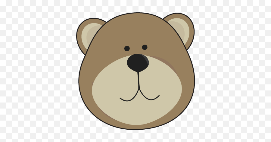 Brown Bear Head Clip Art - Brown Bear Head Image Bear Bear Head Clipart Emoji,Bear Claw Emoji