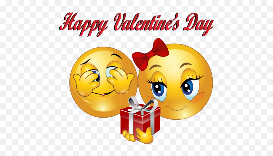 Happy Valentine Day Smiley Emoticon - Romantic Emoji,Valentine Emoticon