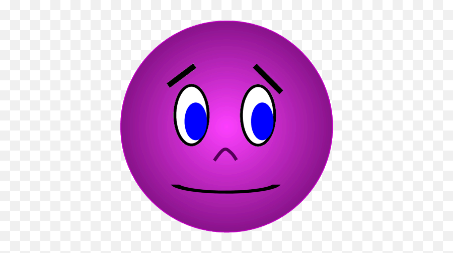 Purple Face Anxious Unsure - Happy Emoji,Unsure Emoticon