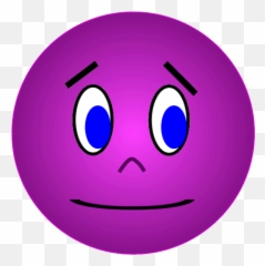 Purple Face Anxious Unsure - Happy Emoji,Unsure Emoticon