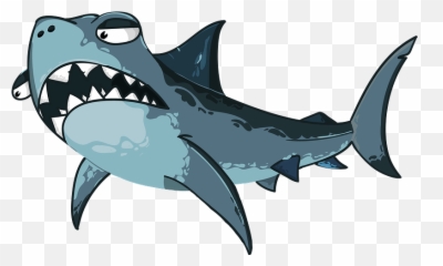 Cartoon Shark Clipart Free Download Transparent Png - Fish Predator Png Emoji,Shark Emoji