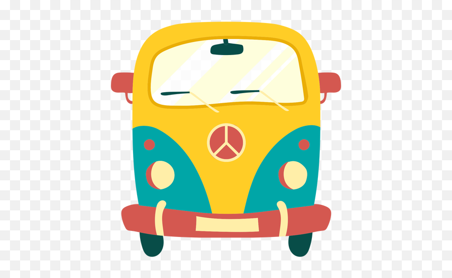 Painted Hippie Van Element - Transparent Png U0026 Svg Vector File Van Peace And Love Emoji,Spam Van Emoticon