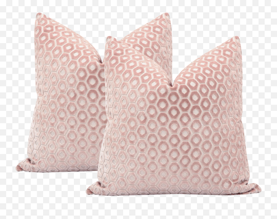22 Paloma Cut Velvet Blush Pillows - A Pair Cushion Back Emoji,Emoji Pillow Tulsa