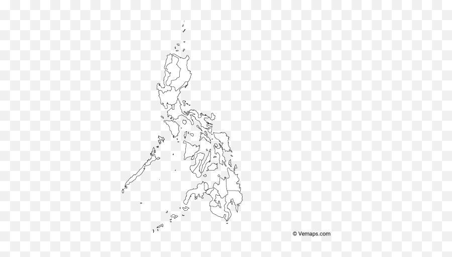Outline Map Of Philippines With Regions - Philippines Map Outline Emoji,Filipino Emotions Activities