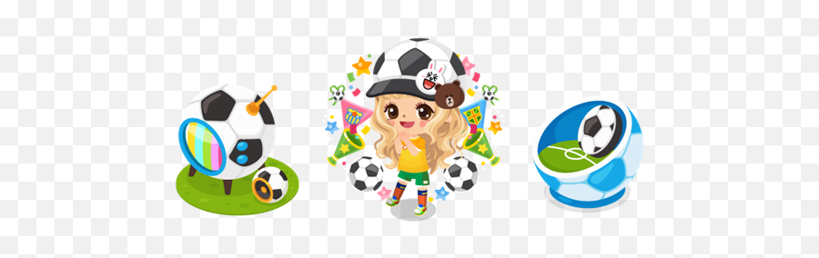 Get Ready For Soccer Excitement On Line Play - Line Store Sporty Emoji,Latex Emojis Soccer