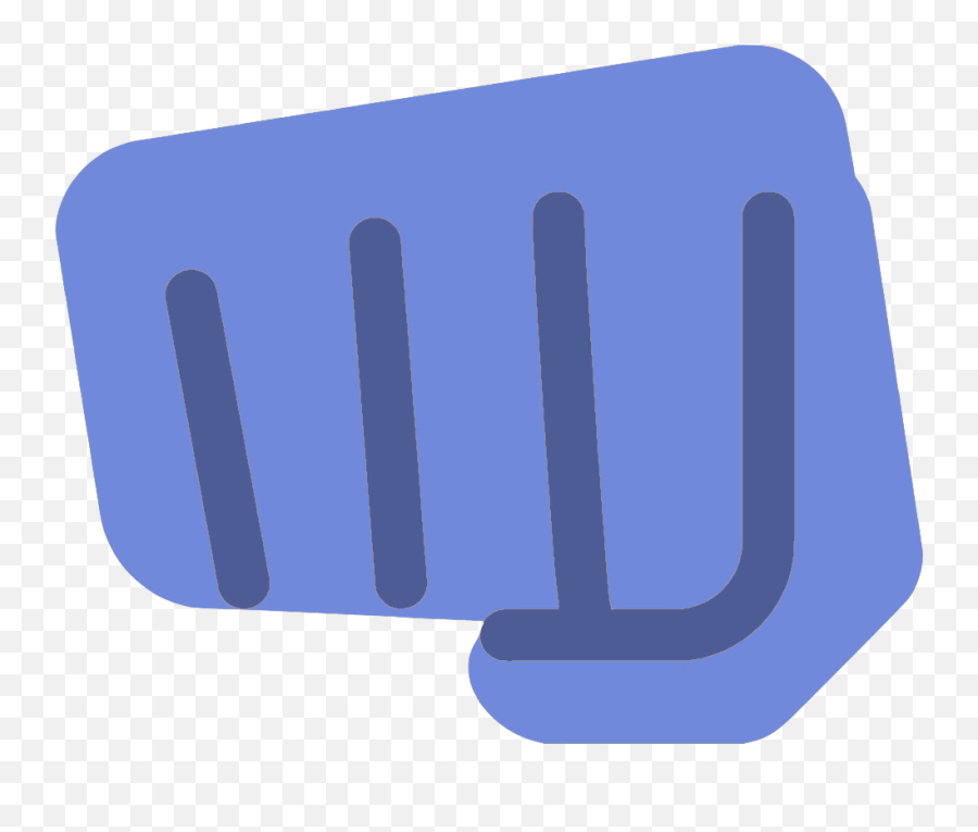 Blurplefistbump - Discord Emoji Horizontal,Fist Emoji