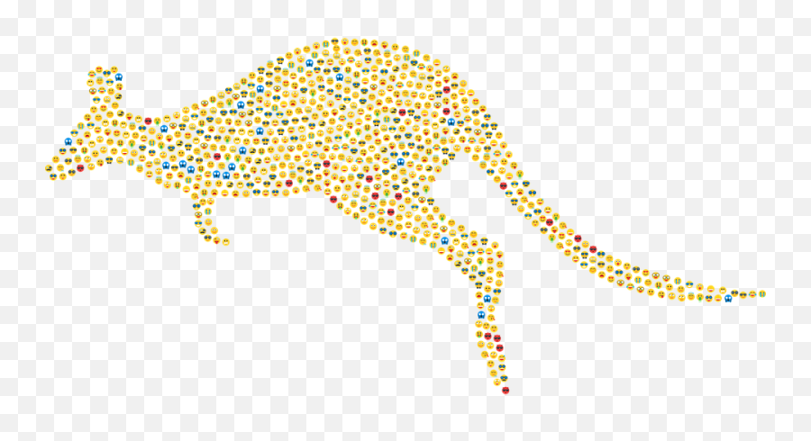 Kangaroo Emoji Emoticons - Dot,Caution Emoji
