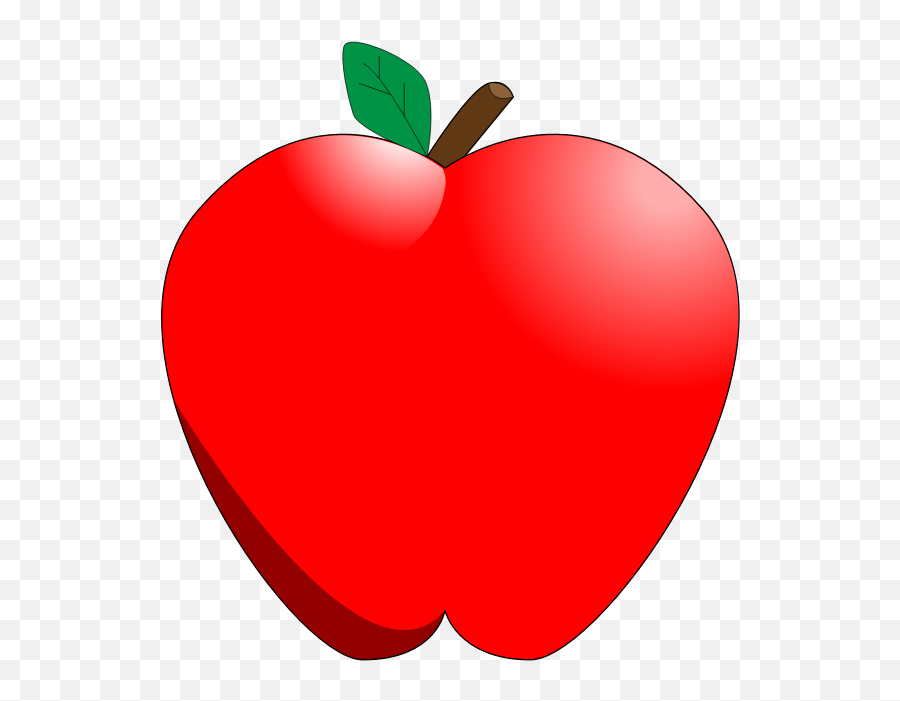 Red Apple Emoji Icon - Clip Art Library Transparent Background Apple Cartoon Png,Apple Icon Emoji
