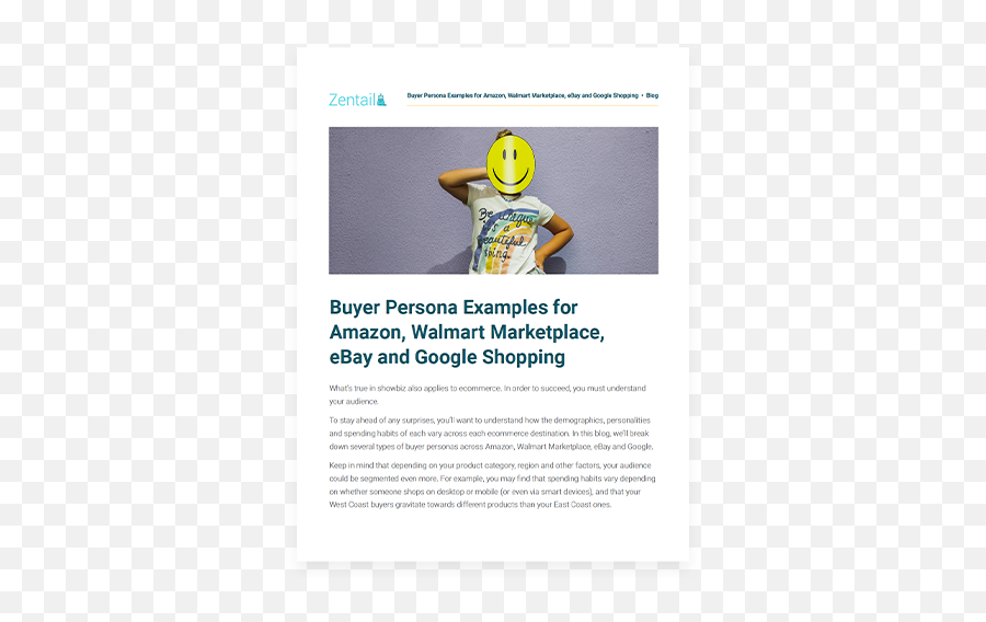 Buyer Personas For Amazon Walmart Ebay And Google - Buyer Persona Example For Fashion Emoji,Emoticon For Ebay