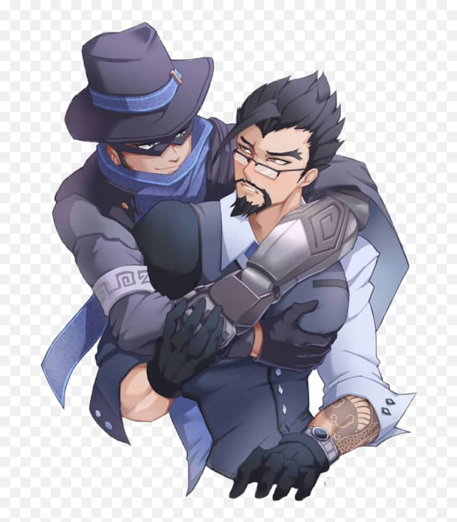 Mchanzo Mccree Hanzo Ship Overwatch - Fictional Character Emoji,Hanzo Emoji Set